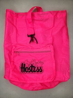 Vintage Hostess Chips Neon Pink Sling Backpack 🇨🇦💖